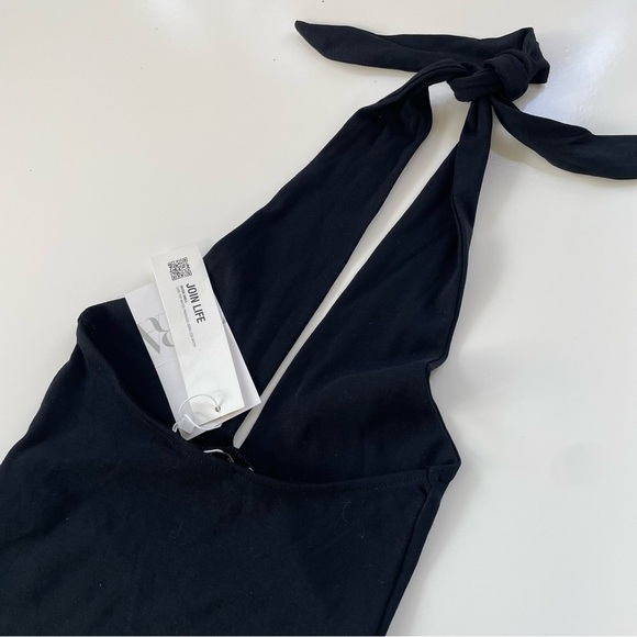 ZARA Women's Black Halter Mini Dress Size Small, New with Tags!  NWT - Picture 4 of 9